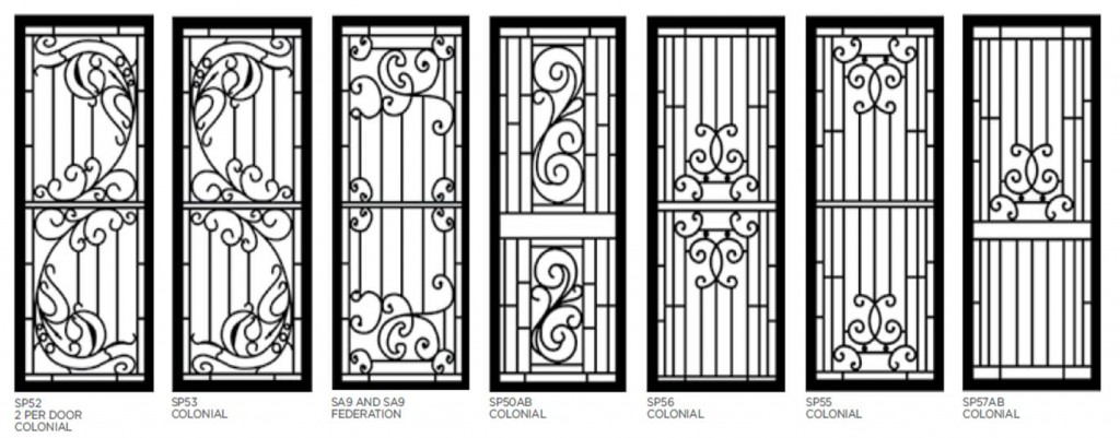 Decorative Aluminium Security Doors